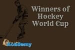 Cover Image For List : Winners Of Hockey World Cup