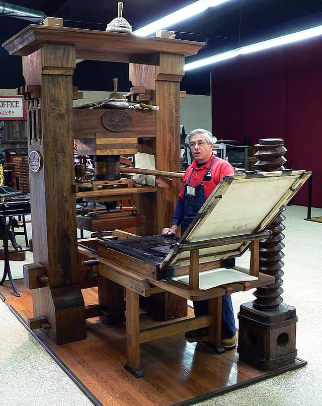 प्रिंटिंग प्रेस Printing press