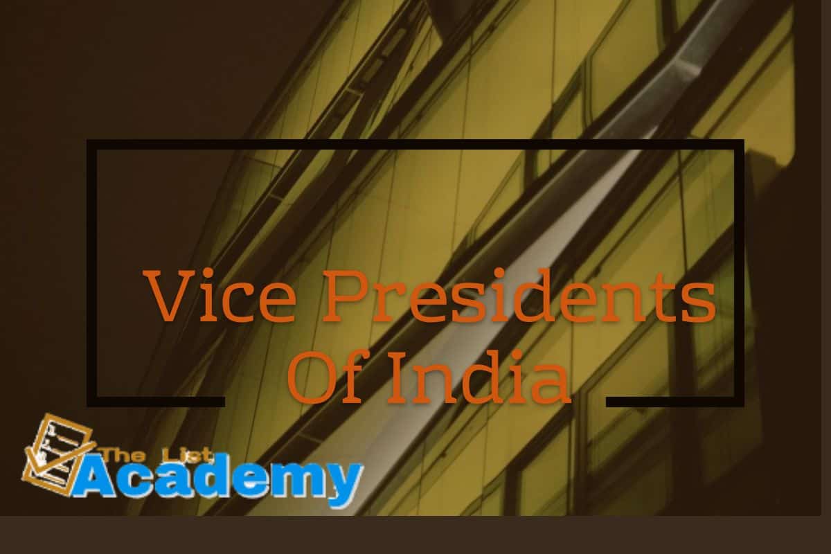 Cover Image For List : List Of All  Vice Presidents Of India