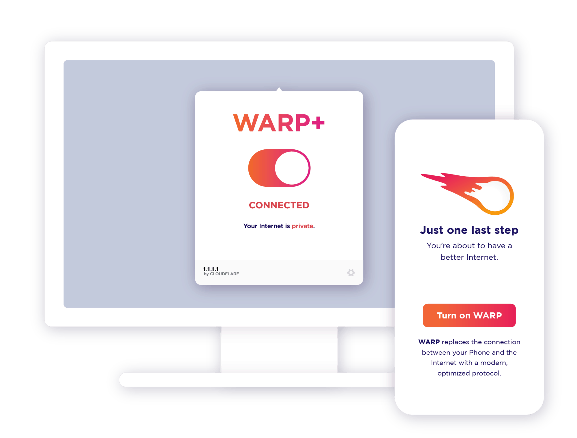क्लाउडफ्लेयर वार्प  ( Cloudflare WARP ) Cloudflare WARP (1.1.1.1)