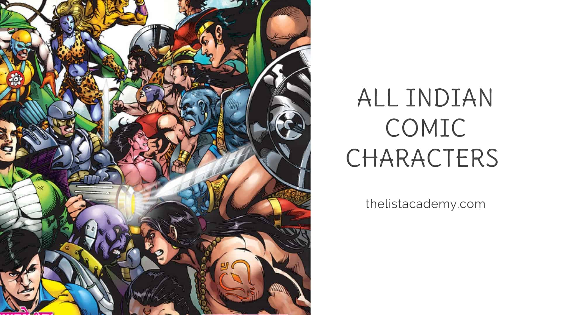 Cover Image For List : All Indian Comic Characters - 300+ Indian Comic Characters