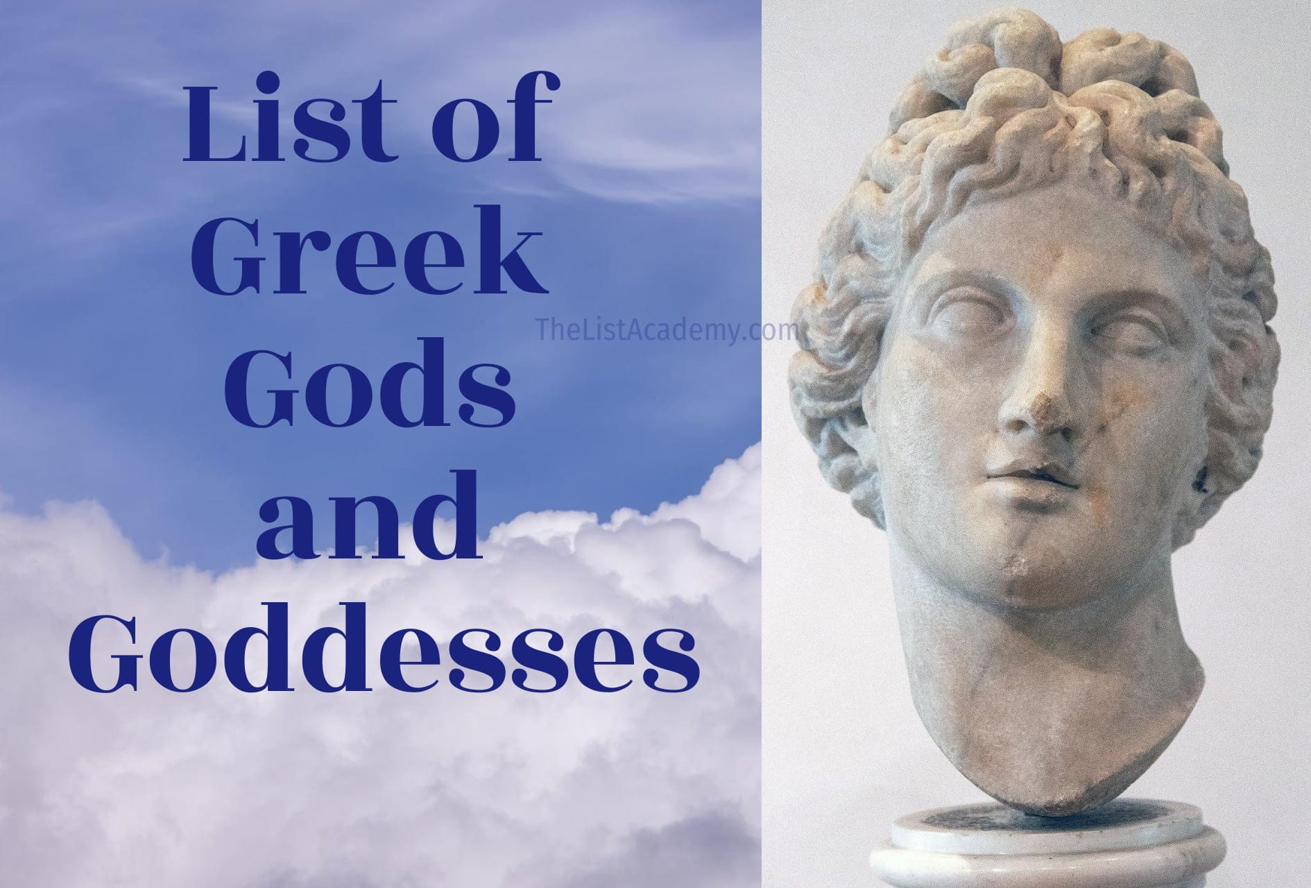 Cover Image For List : List Of 165 Greek Gods And Goddesses
