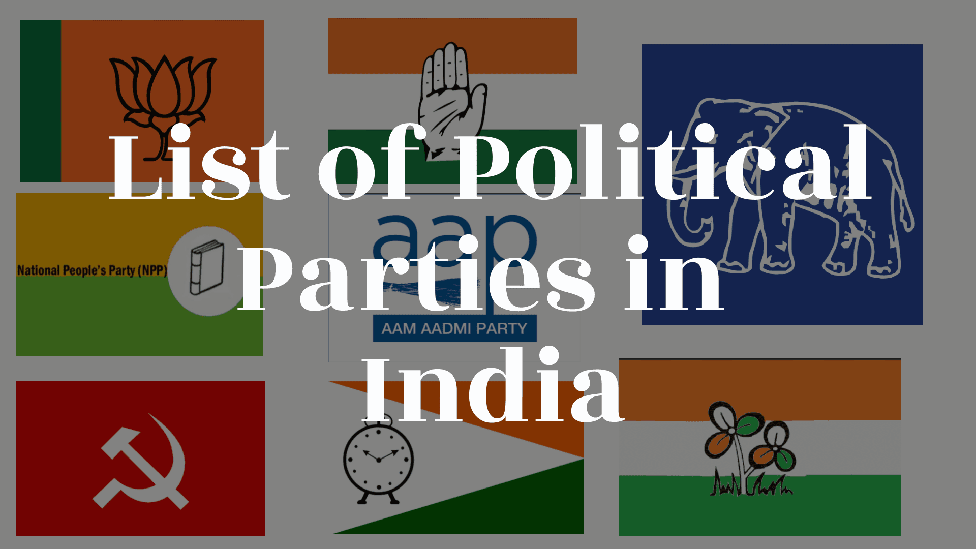 Cover Image For List : List Of Political Parties In India