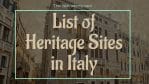 List of 86 Heritage Sites in Italy - thelistAcademy
